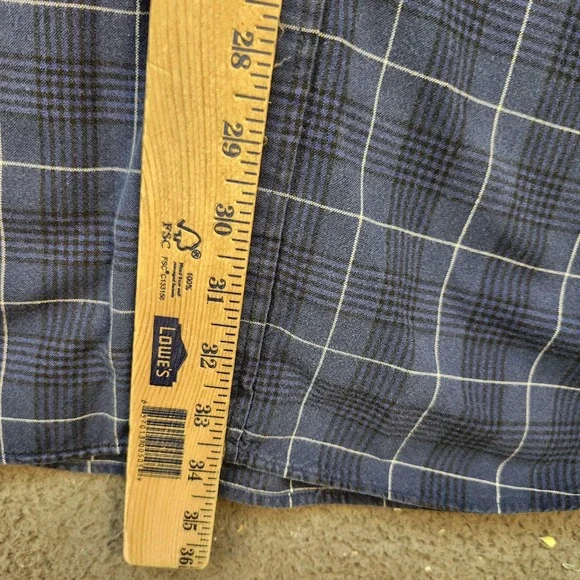 Ralph Lauren Shirt Mens 2XL Blue Plaid Blake Button Down Long Sleeve Polo Pony - Picture 6 of 9